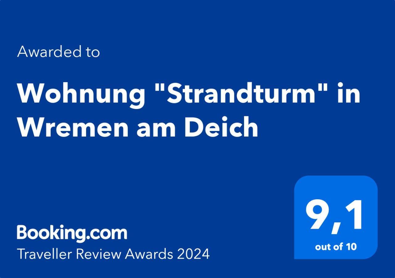 Wohnung "Strandturm" In Wremen Am Deich ภายนอก รูปภาพ